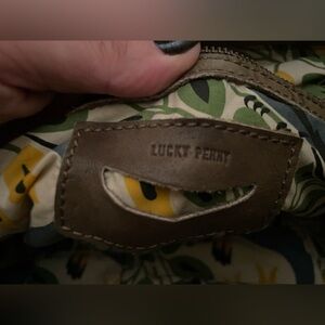 Anthropologie lucky penny olive green bag